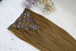 Best Quality Heavy Weight 120G 140G 160G 180g 200g 220g 100% Human Hair Clip in Extensions