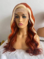 Hot Selling Colored Human Hair Lace Front Wig Full Lace Wig