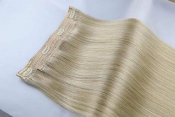 Wholesale Factory Price Double Drawn Unprocessed Virgin Remy Brazilian Human Hair Halo Hair Extensions